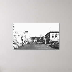 Pendleton, Oregon Main Street View Photograph 2 Canvas Print