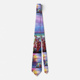 PENDRAGON Mediaeval Knights,Lake Sunset,Fantasy Tie