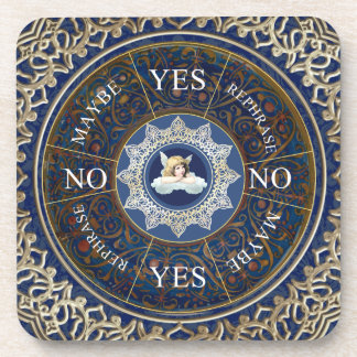 Pendulum Board Chart Divination Game Angel Blue Coaster