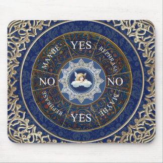 Pendulum Board Chart Divination Game Angel Blue Mouse Pad