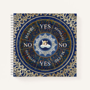 Pendulum Board Chart Divination Game Angel Blue Notebook