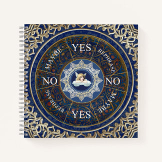 Pendulum Board Chart Divination Game Angel Blue Notebook