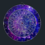 Pendulum Board Set Divination Game Chart in Purple Dartboard<br><div class="desc">A beautiful pendulum board design that can be used together with your crystal pendulum as a set for a divination test, experiment or game. As the pendulum swings, see what answers come up through the psychic, intuitive forces. Perfect for those developing their intuition, for those interested in dowsing, divining answers,...</div>