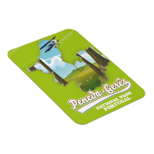 Peneda-gerês national park Portugal map Magnet (Right Side)