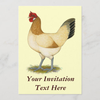 Penedesenca: Wheaten Hen Invitation