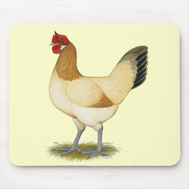 Penedesenca:  Wheaten Hen Mouse Pad (Front)