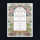 PENELOPE 01 A - Save the Date Postcards<br><div class="desc">Save the Date Postcards | Colourful Floral Art Nouveau | Part of the PENELOPE 01 A  Wedding collection.</div>