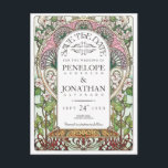 PENELOPE 01 A - Save the Date Postcards<br><div class="desc">Save the Date Postcards | Colourful Floral Art Nouveau | Part of the PENELOPE 01 A  Wedding collection.</div>