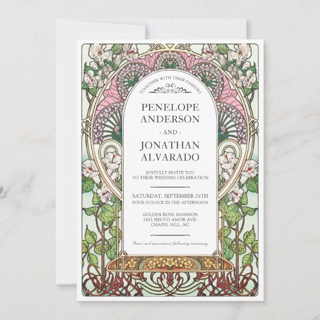 PENELOPE 01 A - Wedding Invitation (Front)
