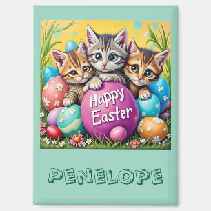 PENELOPE ~ EASTER KITTENS Easter Eggs~ Magnet