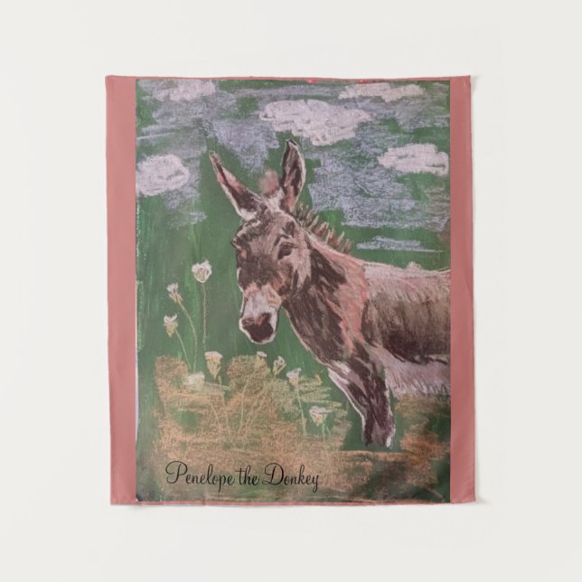 Penelope the donkey tapestry (Front)
