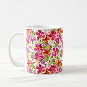 Penelope Watercolor Floral Artistic Coffee Mug