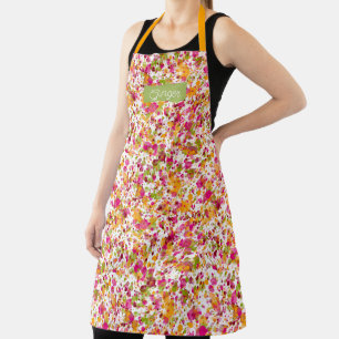 Penelope Watercolor Splatter Personalised Apron