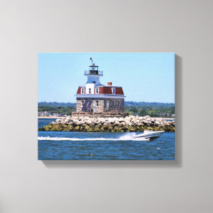 Penfield Reef Lighthouse, Connecticut Canvas Print