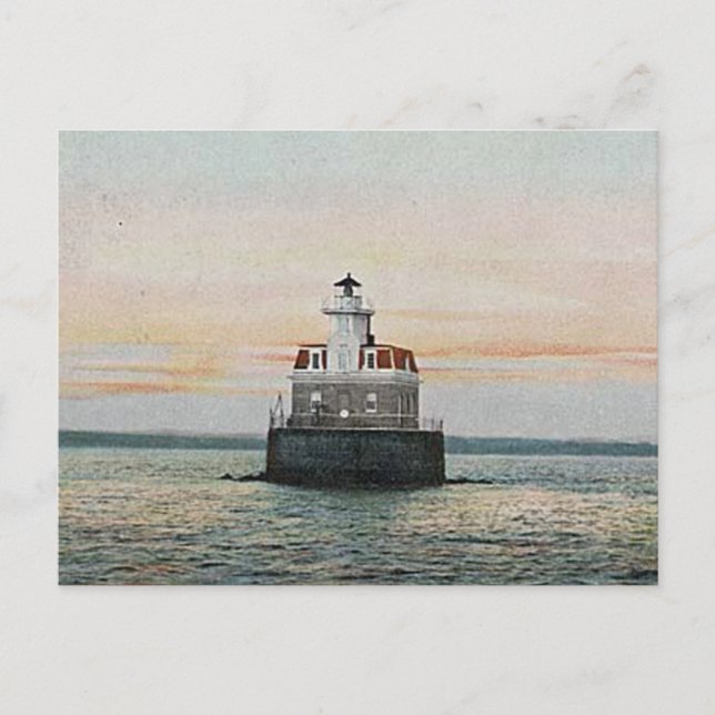 Penfield Reef Lighthouse Postcard (Front)