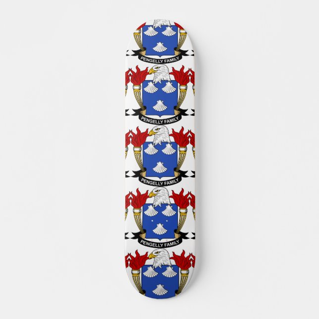 Pengelly Family Crest Skateboard (Front)