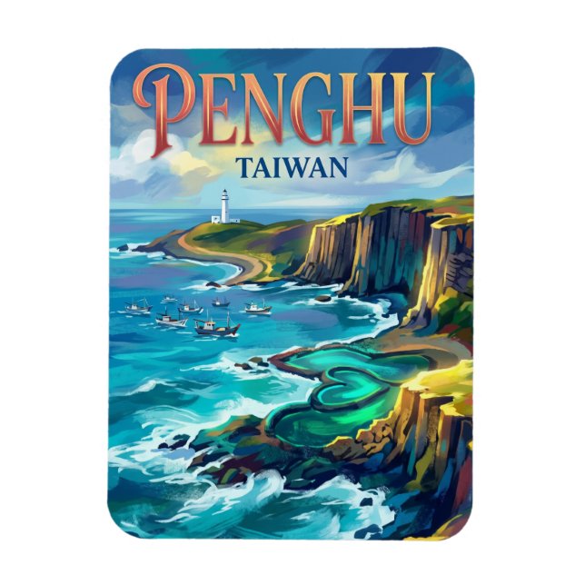 Penghu Islands Taiwan Magnet (Vertical)
