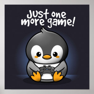 Pengin just one more game poster