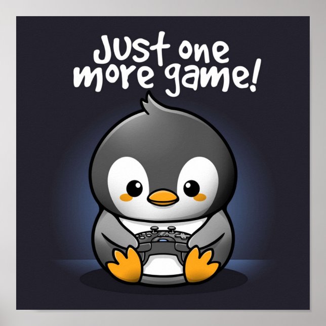 Pengin just one more game poster (Front)