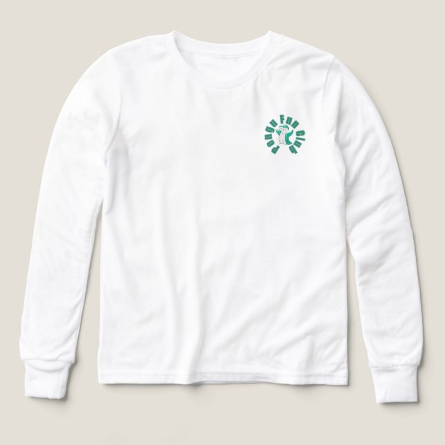 Pengu Happy Penguin Fun Club(Green-W) Long-sleeve (Design Front)