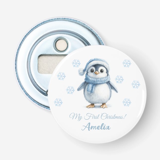 Penguin 1st Christmas Bottle Opener (Front)