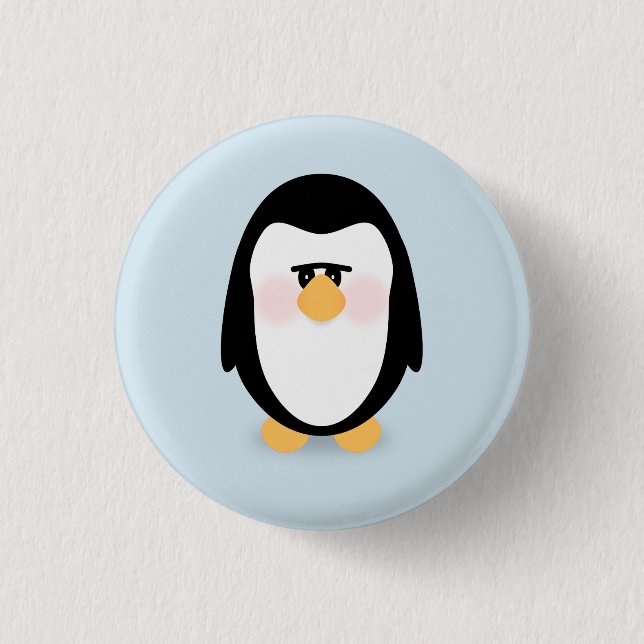 Penguin 3 Cm Round Badge (Front)