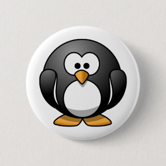 Penguin 6 Cm Round Badge