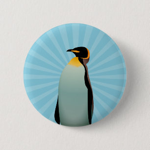 Penguin 6 Cm Round Badge