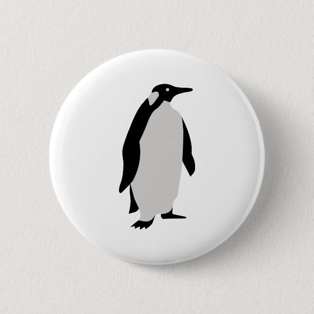Penguin 6 Cm Round Badge (Front)