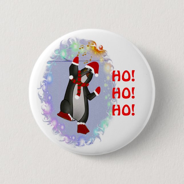 Penguin 6 Cm Round Badge (Front)