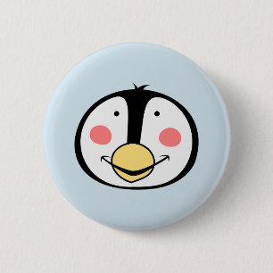 Penguin 6 Cm Round Badge