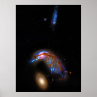 Penguin and Egg - Interacting Galaxy Duo, Arp 142 Poster