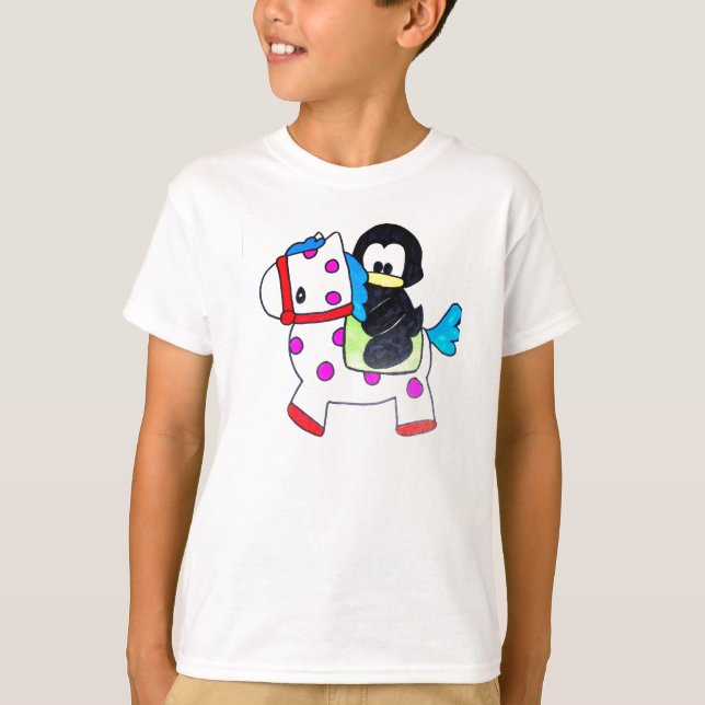 penguin and horse T-Shirt (Front)