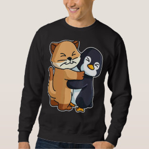 Penguin And Kitten Cute Animals For Women Animal H Sweatshirt