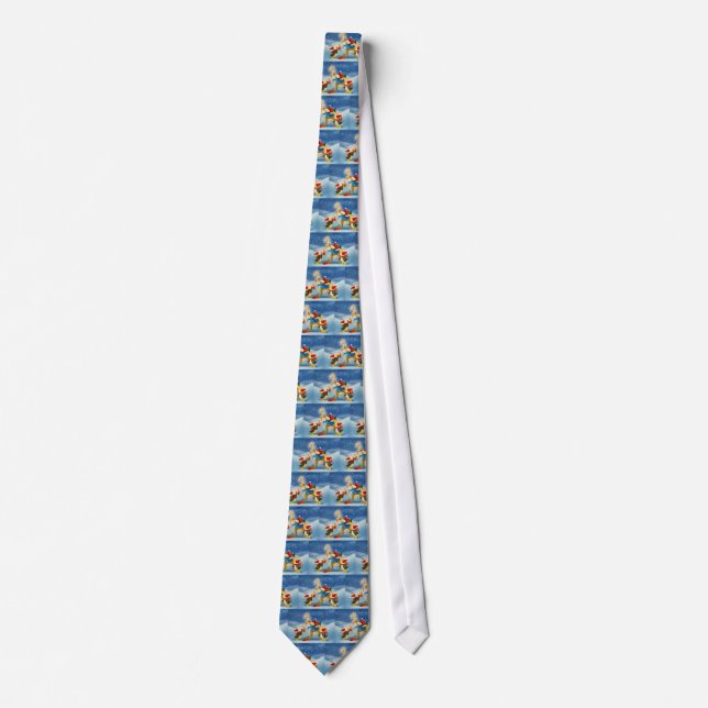 Penguin and Reindeer Tie (Front)
