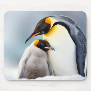 Penguin Animal Bird Beauty Freedom Wilderness Art Mouse Pad