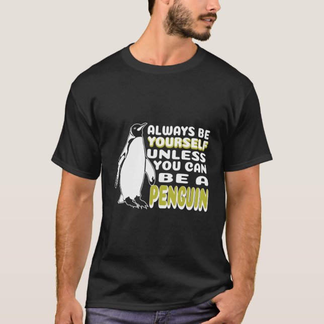 Penguin Antarctica Winter Animal Sea Bird T-Shirt (Front)