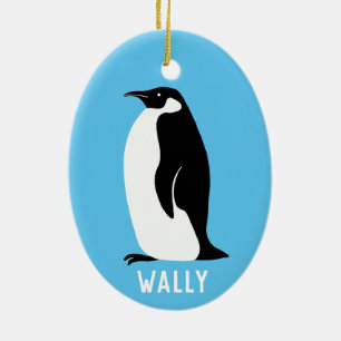 Penguin Aqua CUSTOMIZE IT Ceramic Tree Decoration