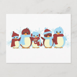 Penguin Around Postcard