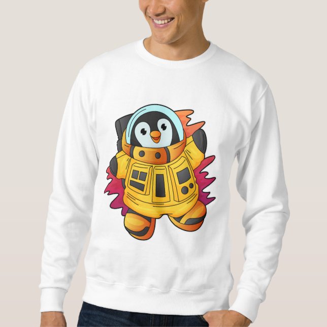 Penguin as Astronaut in Suit Sweatshirt (Front)