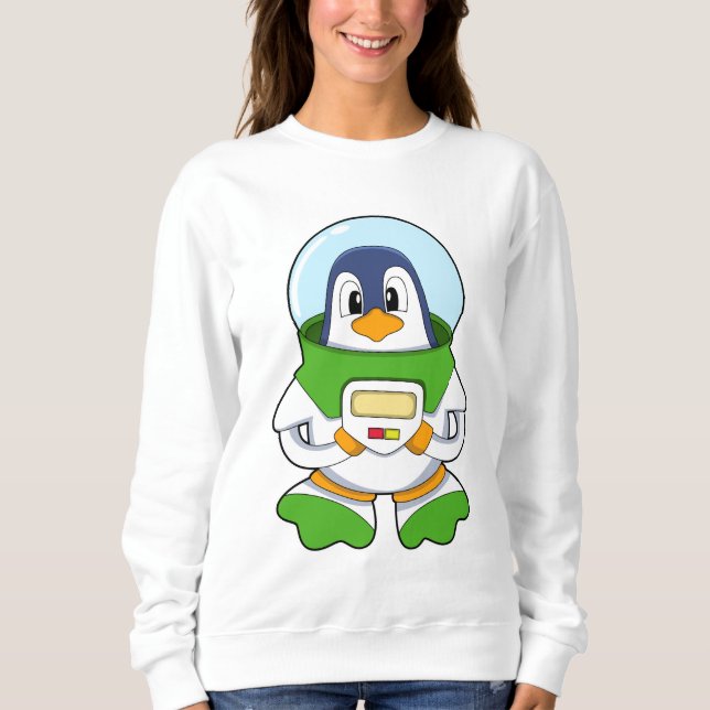 Penguin as Astronaut with Costume Sweatshirt (Front)