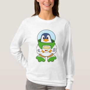 Penguin as Astronaut with Costume T-Shirt