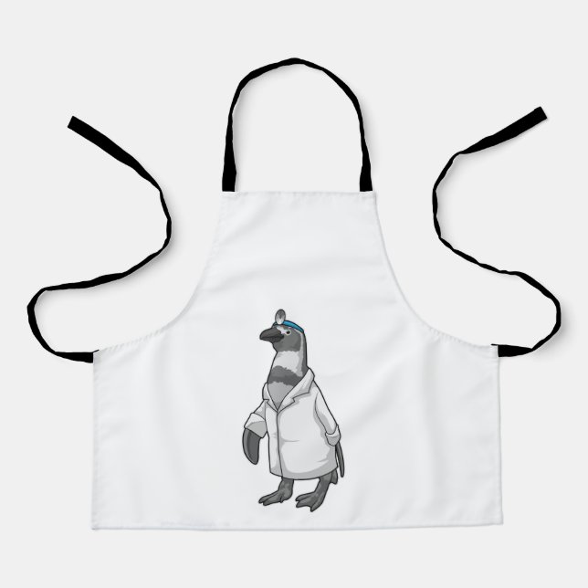 Penguin as Doctor with Doctor's coat Apron (Front)