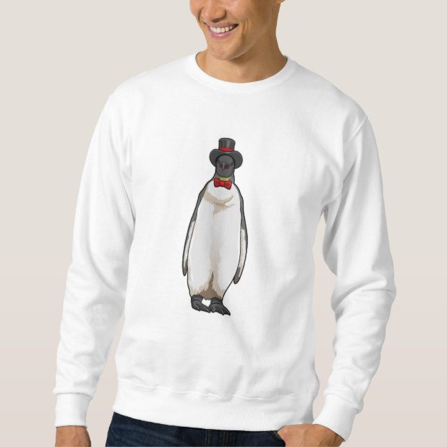 Penguin as Gentleman with Hat Sweatshirt (Front)