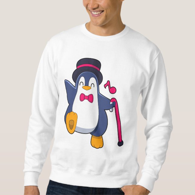 Penguin as Groom with Tie Sweatshirt (Front)