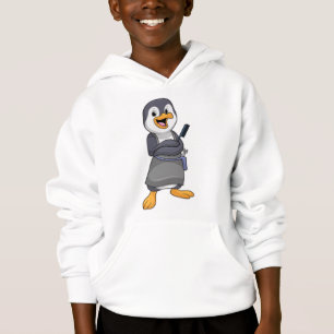 Penguin as Hair stylist with Comb