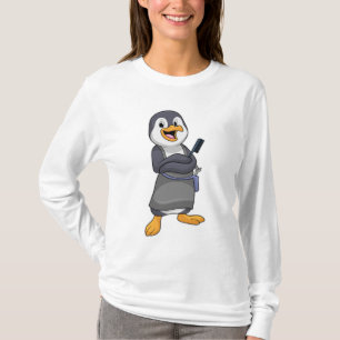 Penguin as Hair stylist with Comb T-Shirt