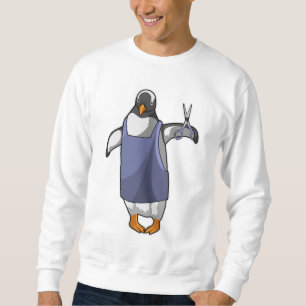 Penguin as Hairdresser with Scissors Sweatshirt