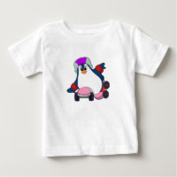 Penguin as Inline Skater with Inline Skates