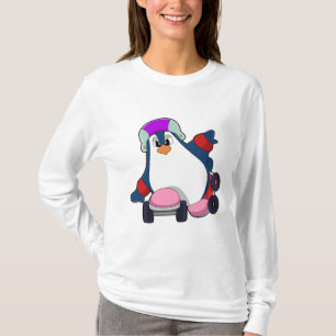 Penguin as Inline Skater with Inline Skates T-Shirt